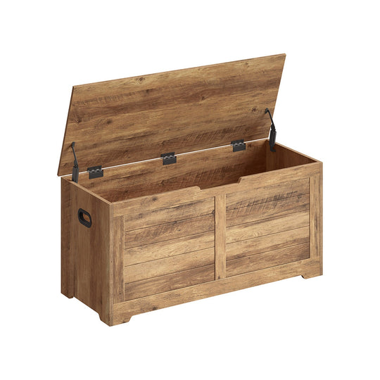 Storage Chest Bench | Multi-Purpose Lid Storage With Safety Hinges