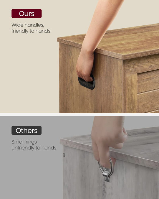 Storage Chest Bench | Multi-Purpose Lid Storage With Safety Hinges