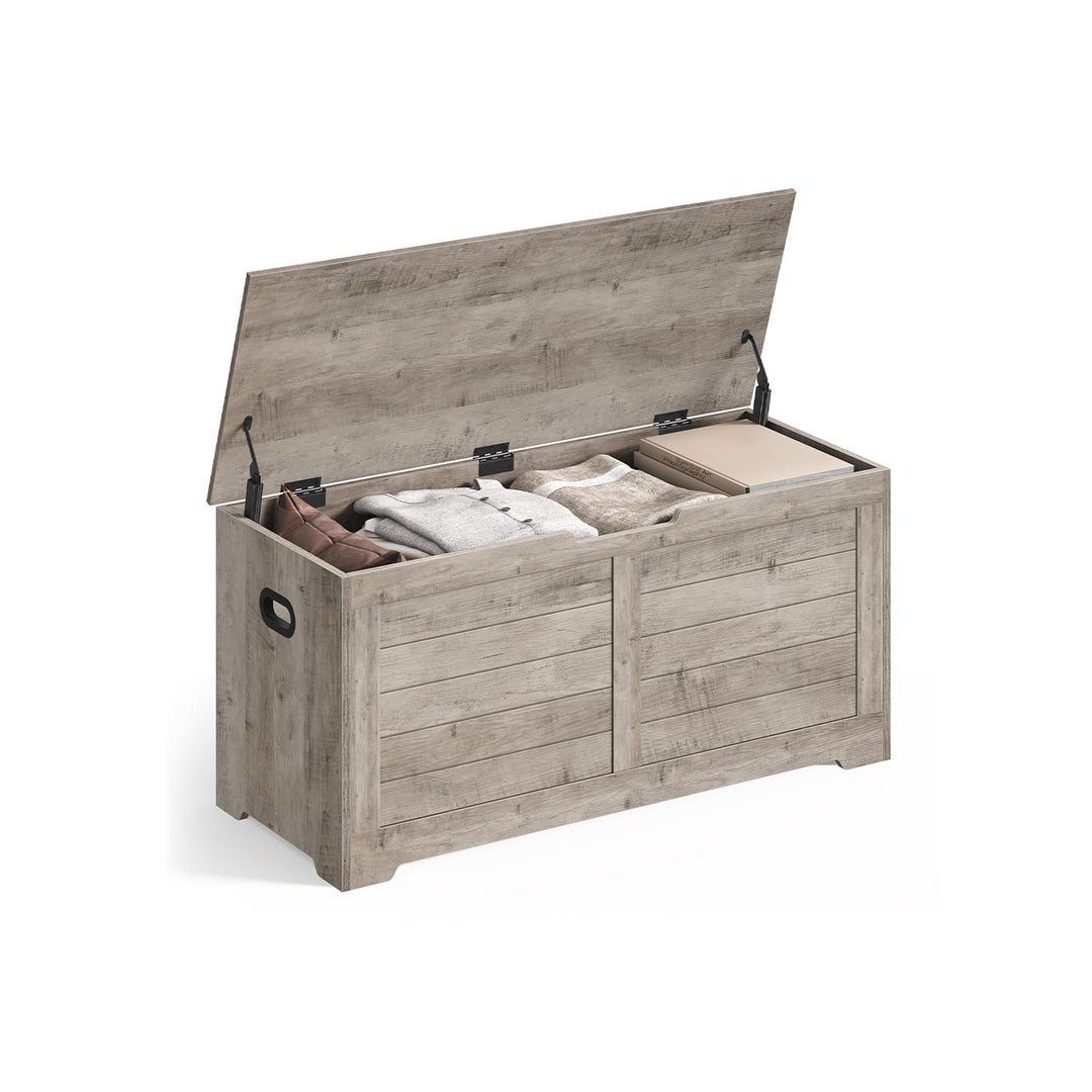 Storage Chest Bench | Multi-Purpose Lid Storage With Safety Hinges