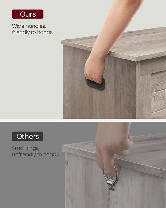 Storage Chest Bench | Multi-Purpose Lid Storage With Safety Hinges
