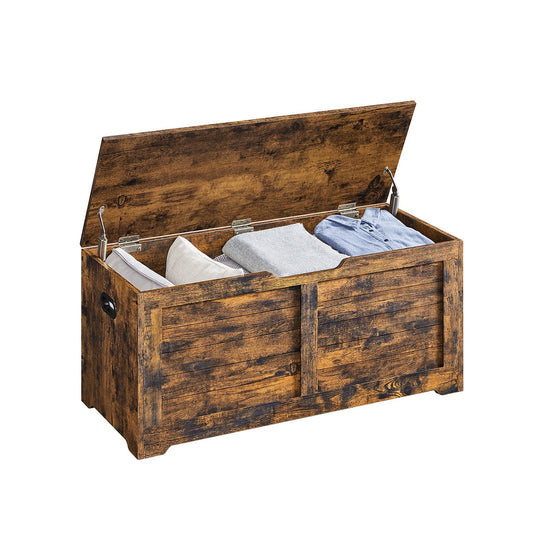 Storage Chest Bench | Multi-Purpose Lid Storage With Safety Hinges