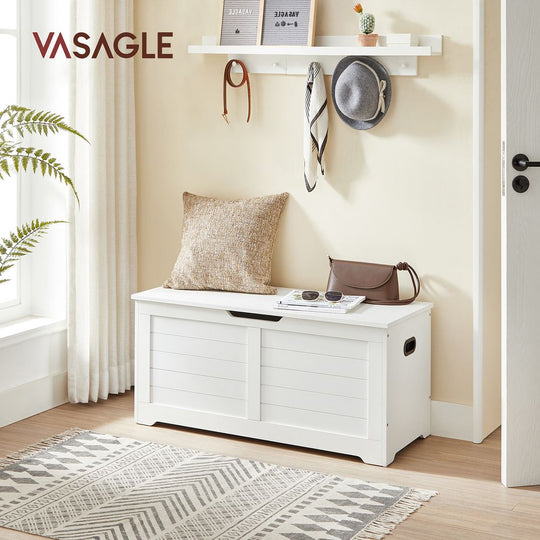 Storage Chest Bench | Multi-Purpose Lid Storage With Safety Hinges