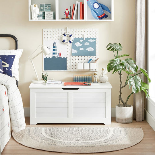 Storage Chest Bench | Multi-Purpose Lid Storage With Safety Hinges