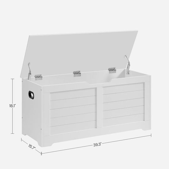 Storage Chest Bench | Multi-Purpose Lid Storage With Safety Hinges
