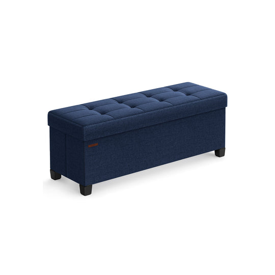 Storage Ottoman Bench | Linen-Look Seating With Hidden Storage
