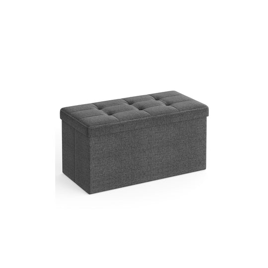 Storage Ottoman Bench | Folding Upholstered Seating With Storage