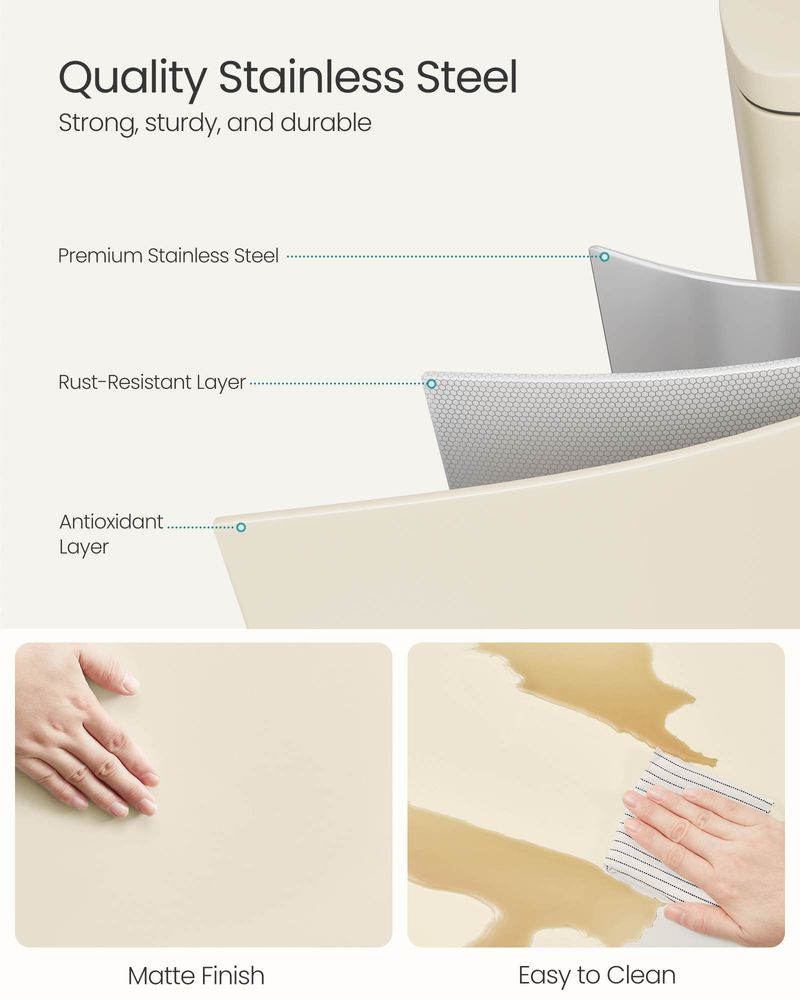 Step Pedal Trash Can | Quiet Close Lid For Kitchens