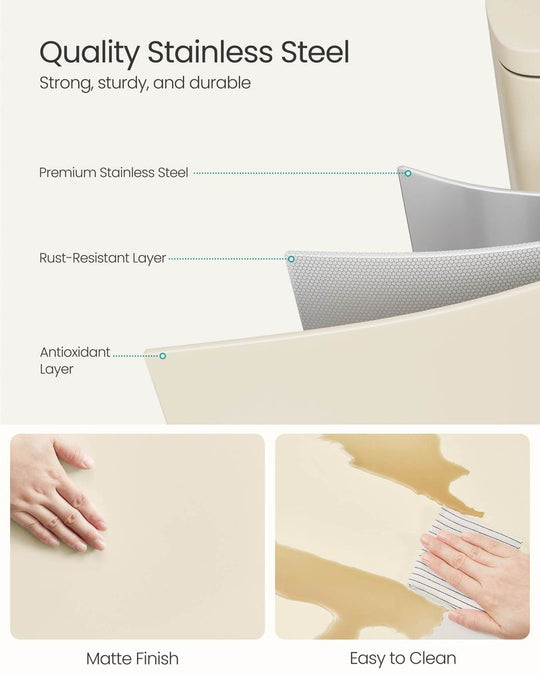 Step Pedal Trash Can | Quiet Close Lid For Kitchens
