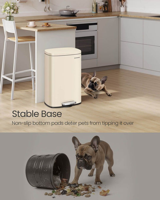 Step Pedal Trash Can | Quiet Close Lid For Kitchens