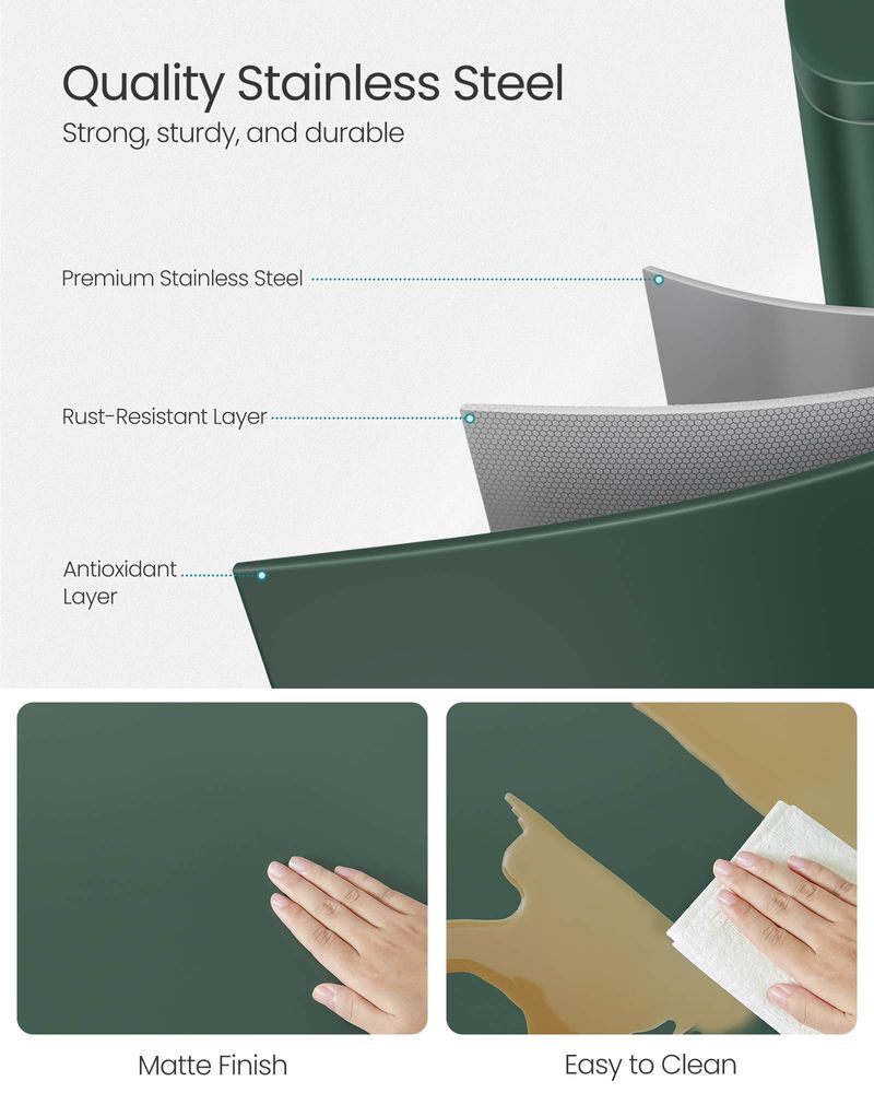 Step Pedal Trash Can | Quiet Close Lid For Kitchens