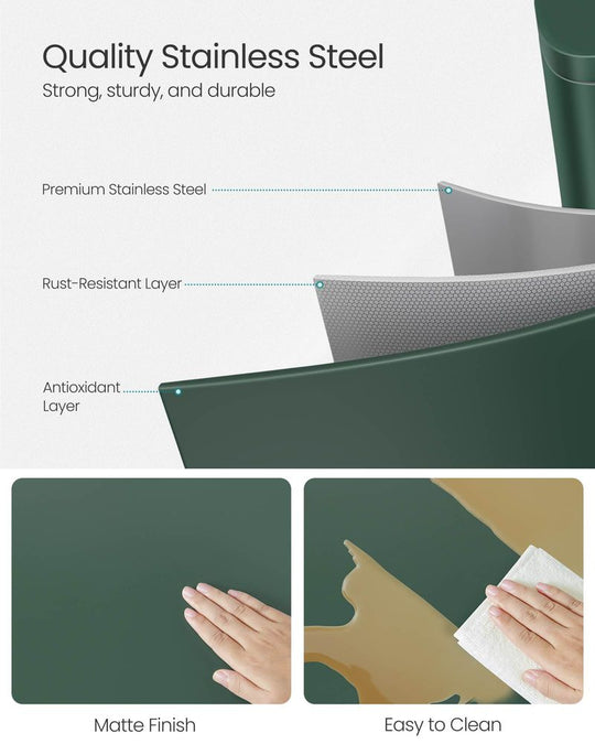 Step Pedal Trash Can | Quiet Close Lid For Kitchens