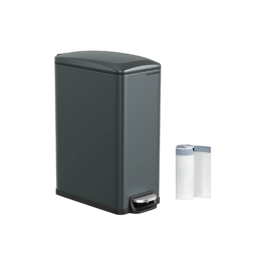 Slim Step Trash Can | Quiet Close Lid For Narrow Spaces