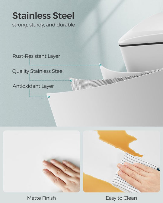 Slim Step Trash Can | Quiet Close Lid For Narrow Spaces