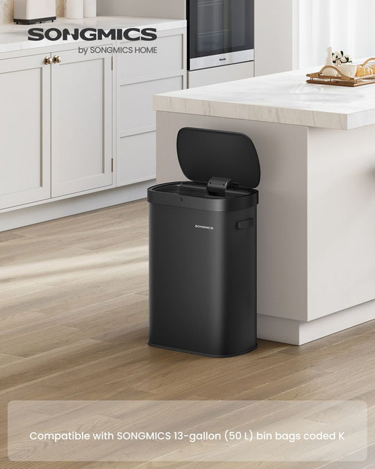 Motion Sensor Trash Can | 13-Gallon Touch-Free Kitchen Bin
