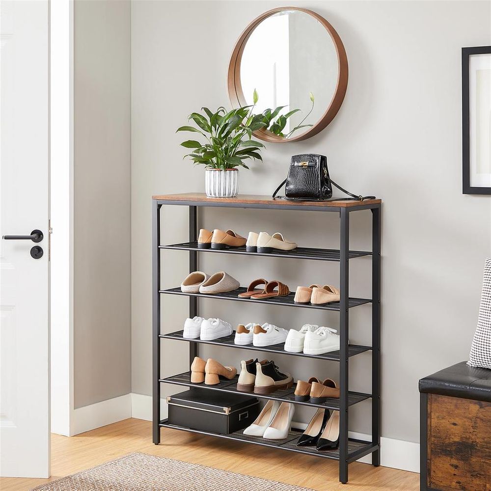 Industrial Shoe Rack | Multi-Tier Shoe Storage