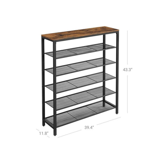 Industrial Shoe Rack | Multi-Tier Shoe Storage