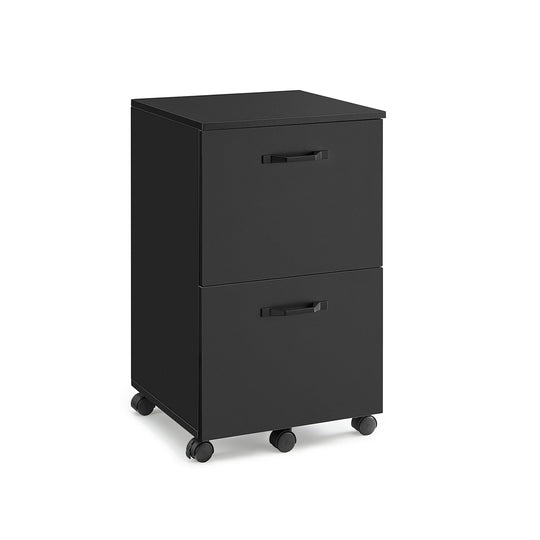 Rolling File Cabinet | Lockable Two Drawer Under Desk Storage