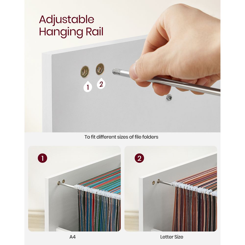 Rolling File Cabinet | Lockable Two Drawer Under Desk Storage