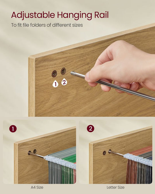 Rolling File Cabinet | Lockable Two Drawer Under Desk Storage