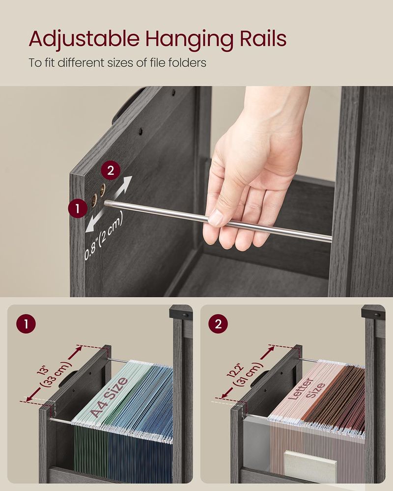 Farmhouse File Cabinet | Two Drawer Home Office Storage