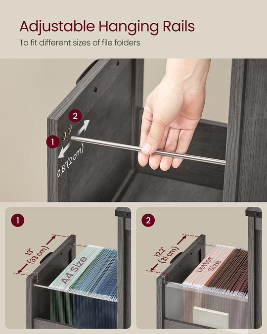 Farmhouse File Cabinet | Two Drawer Home Office Storage