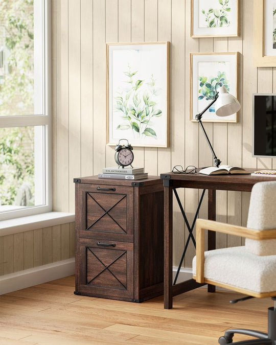 Farmhouse File Cabinet | Two Drawer Home Office Storage