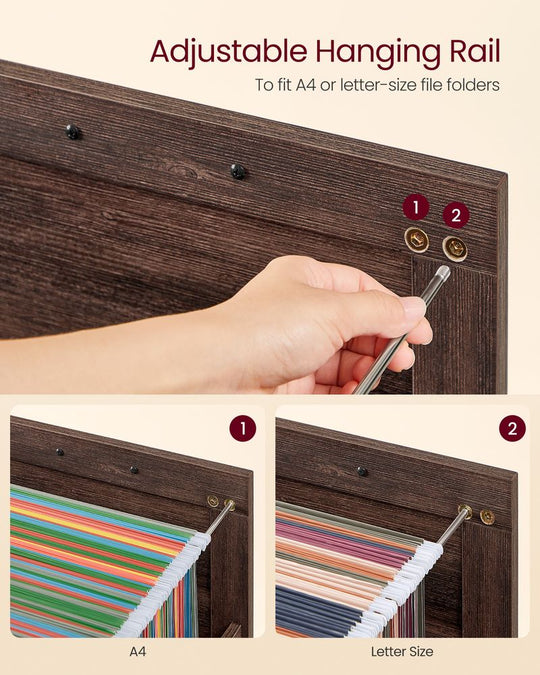 Farmhouse File Cabinet | Two Drawer Home Office Storage