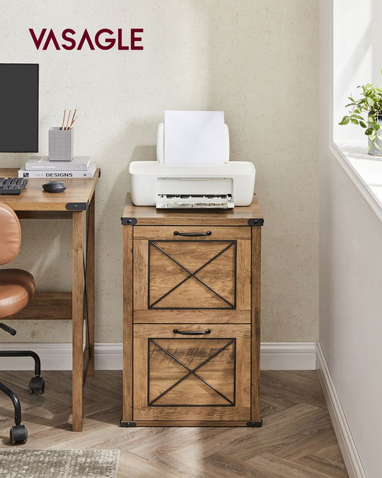 Farmhouse File Cabinet | Two Drawer Home Office Storage