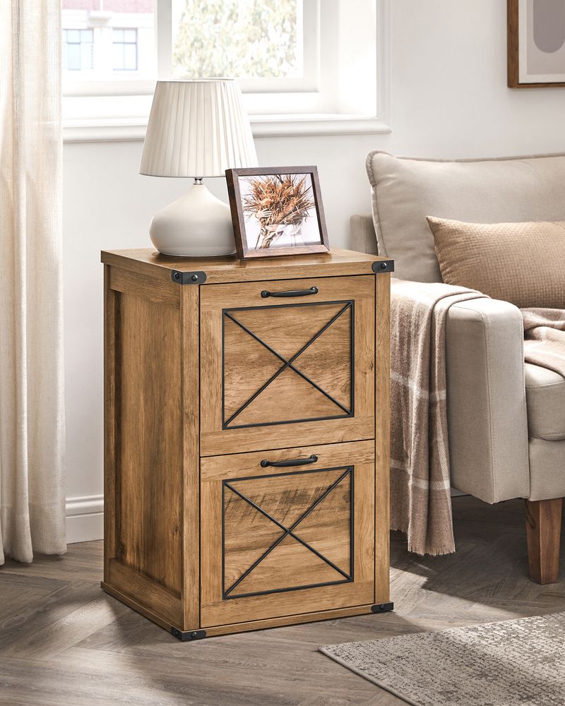 Farmhouse File Cabinet | Two Drawer Home Office Storage