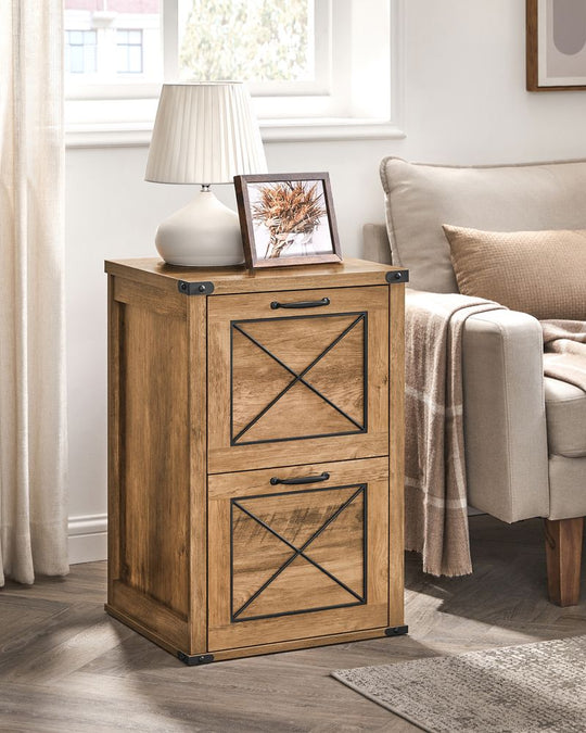 Farmhouse File Cabinet | Two Drawer Home Office Storage