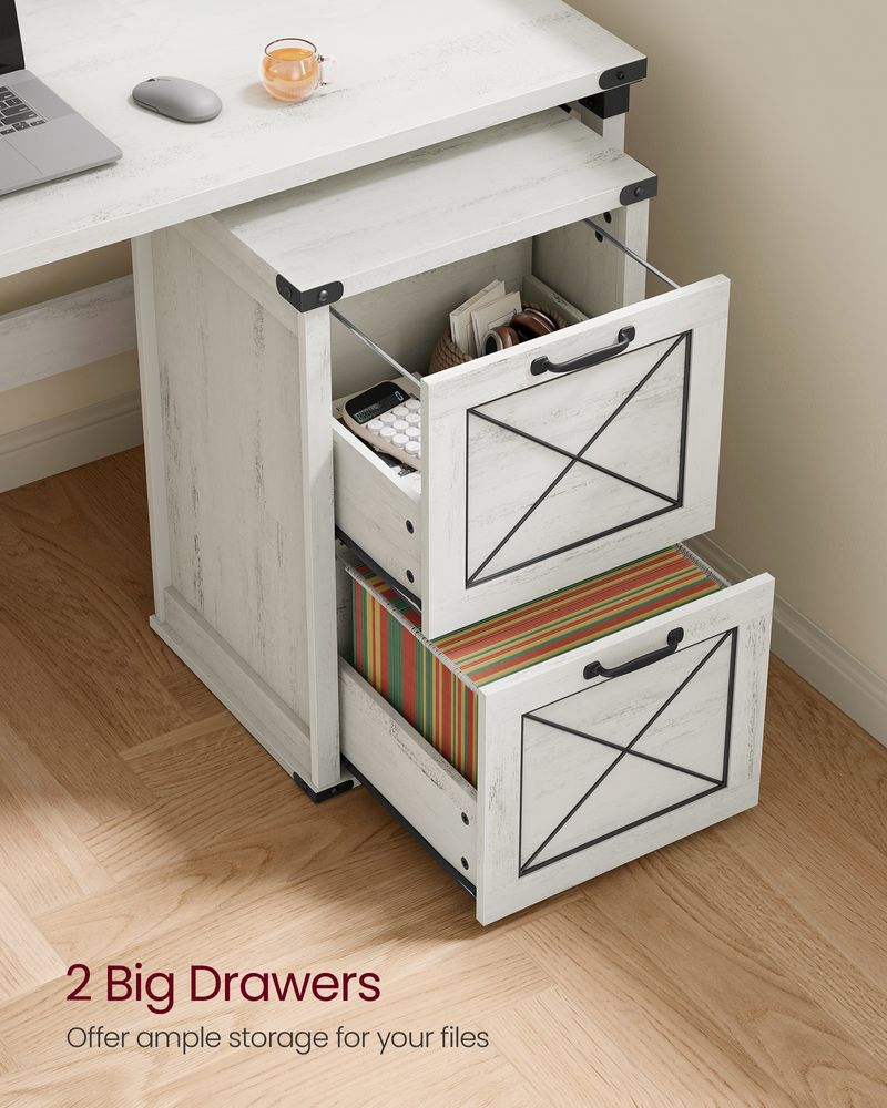 Farmhouse File Cabinet | Two Drawer Home Office Storage