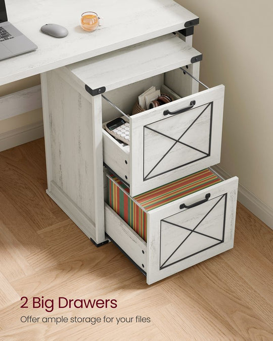 Farmhouse File Cabinet | Two Drawer Home Office Storage