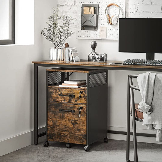Mobile Filing Cabinet | Lockable Under-Desk Storage on Wheels
