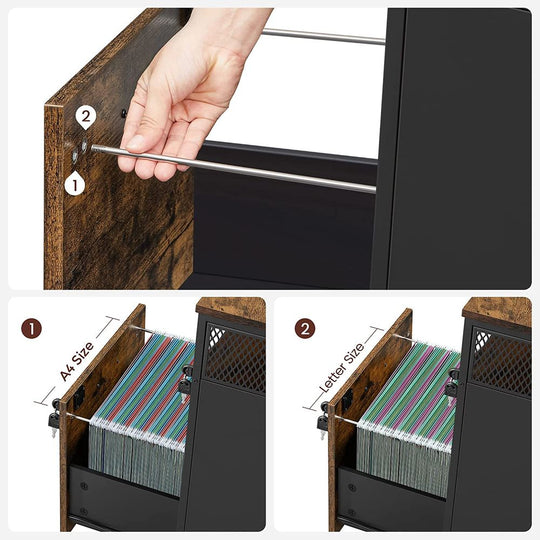 Mobile Filing Cabinet | Lockable Under-Desk Storage on Wheels
