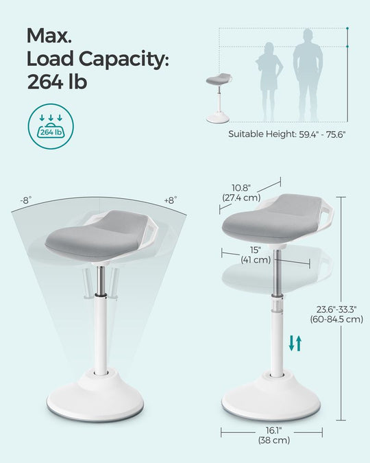 Standing Desk Stool | Adjustable Height Sit-Stand Chair
