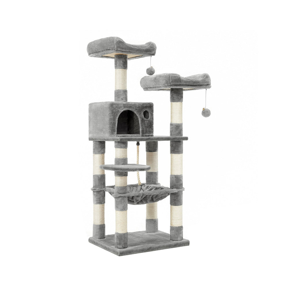 Cat Tree Tower | Scratching Posts With Hammock and Perch