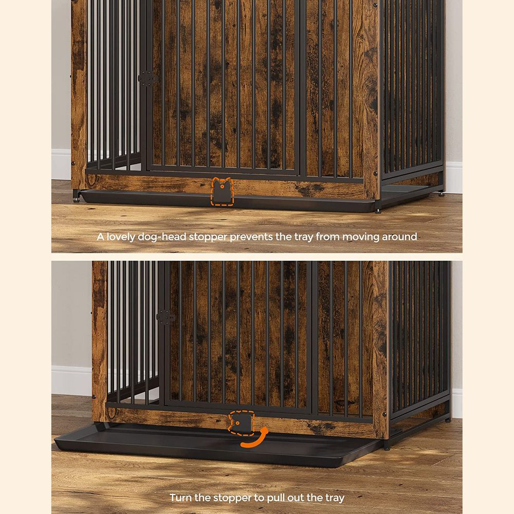 Furniture Dog Crate | Kennel With Side Table Design