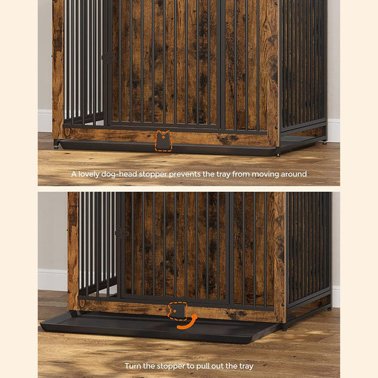 Furniture Dog Crate | Kennel With Side Table Design
