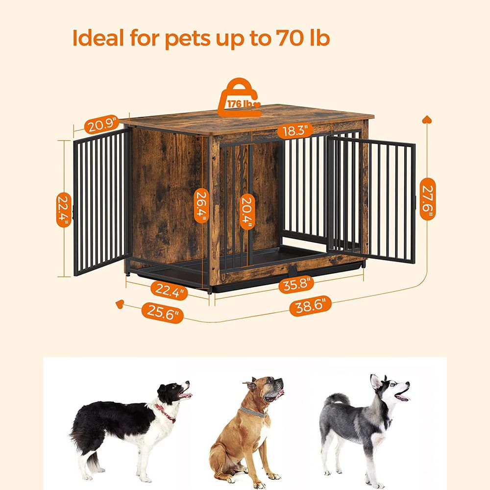 Furniture Dog Crate | Kennel With Side Table Design