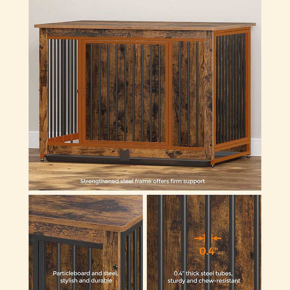 Furniture Dog Crate | Kennel With Side Table Design