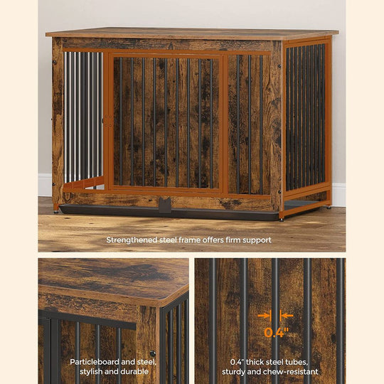 Furniture Dog Crate | Kennel With Side Table Design