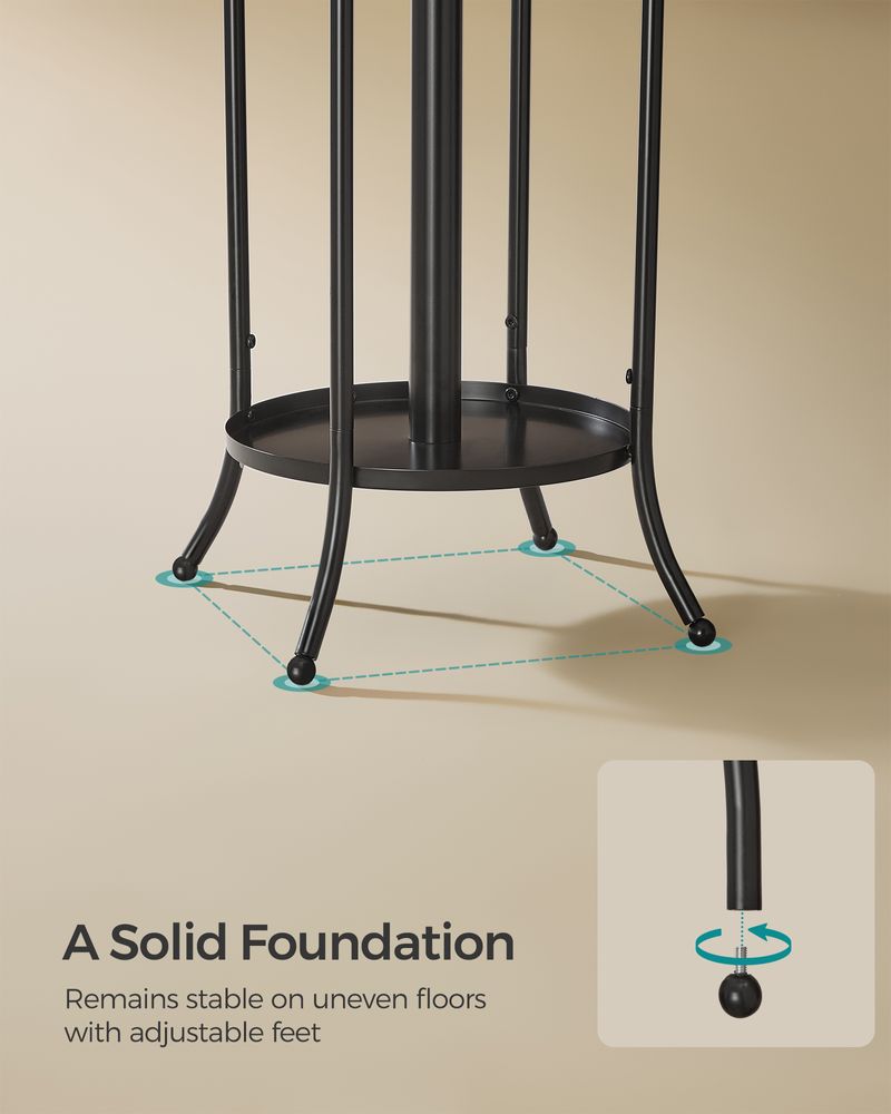 Coat Rack With Umbrella Holder | Freestanding Entryway Stand