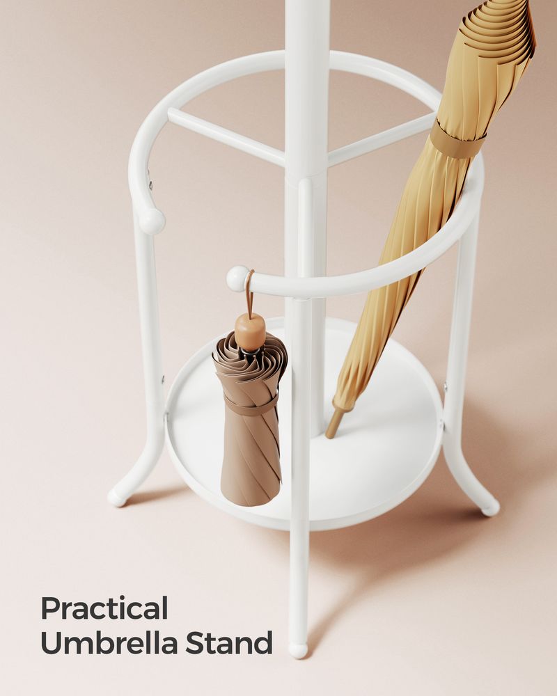 Coat Rack With Umbrella Holder | Freestanding Entryway Stand