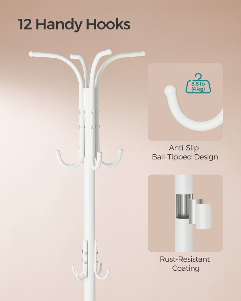 Coat Rack With Umbrella Holder | Freestanding Entryway Stand