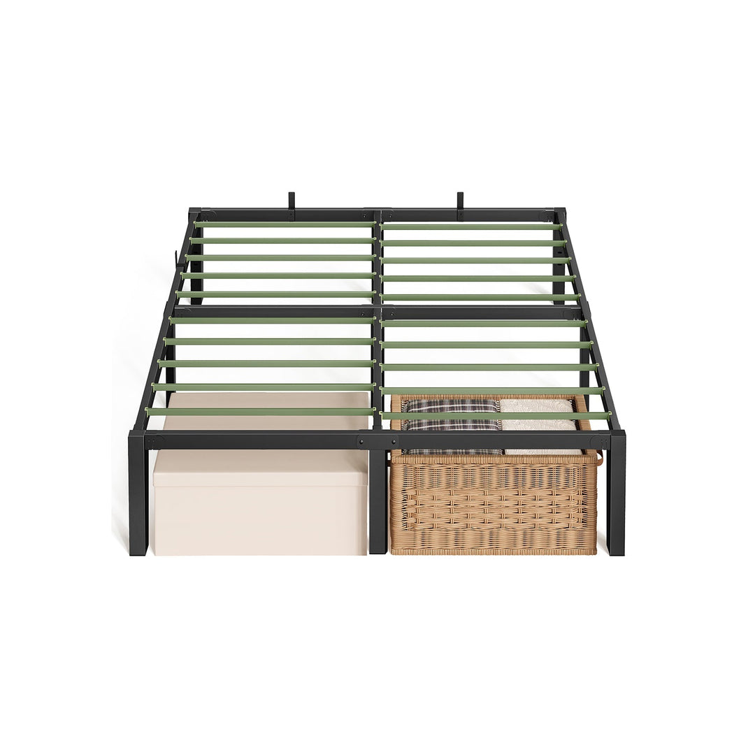 Heavy Duty Metal Platform Bed Frame | Underbed Storage With Tool Free Assembly