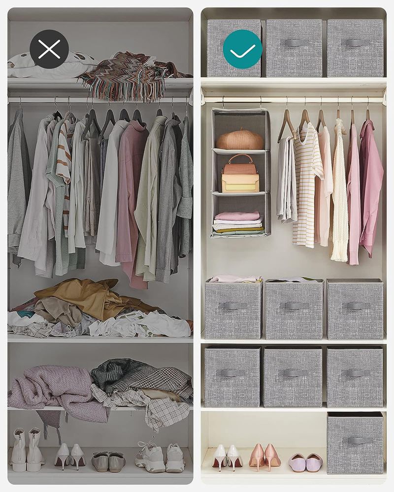 Fabric Storage Cubes | Set of 6 Foldable Storage Bins