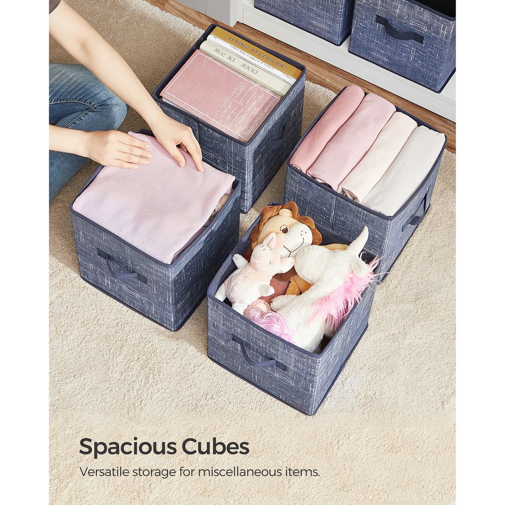 Fabric Storage Cubes | Set of 6 Foldable Storage Bins