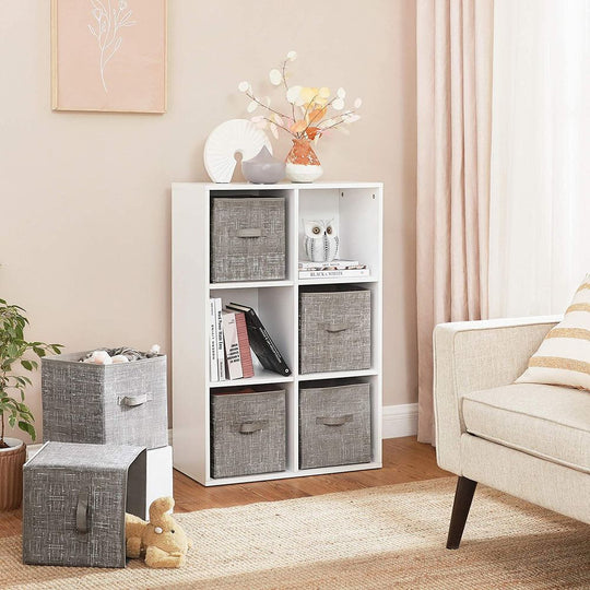 Fabric Storage Cubes | Set of 6 Foldable Storage Bins