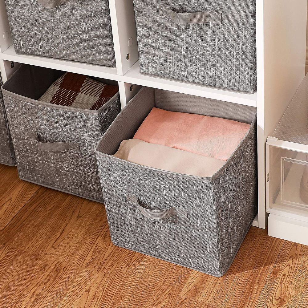 Fabric Storage Cubes | Set of 6 Foldable Storage Bins
