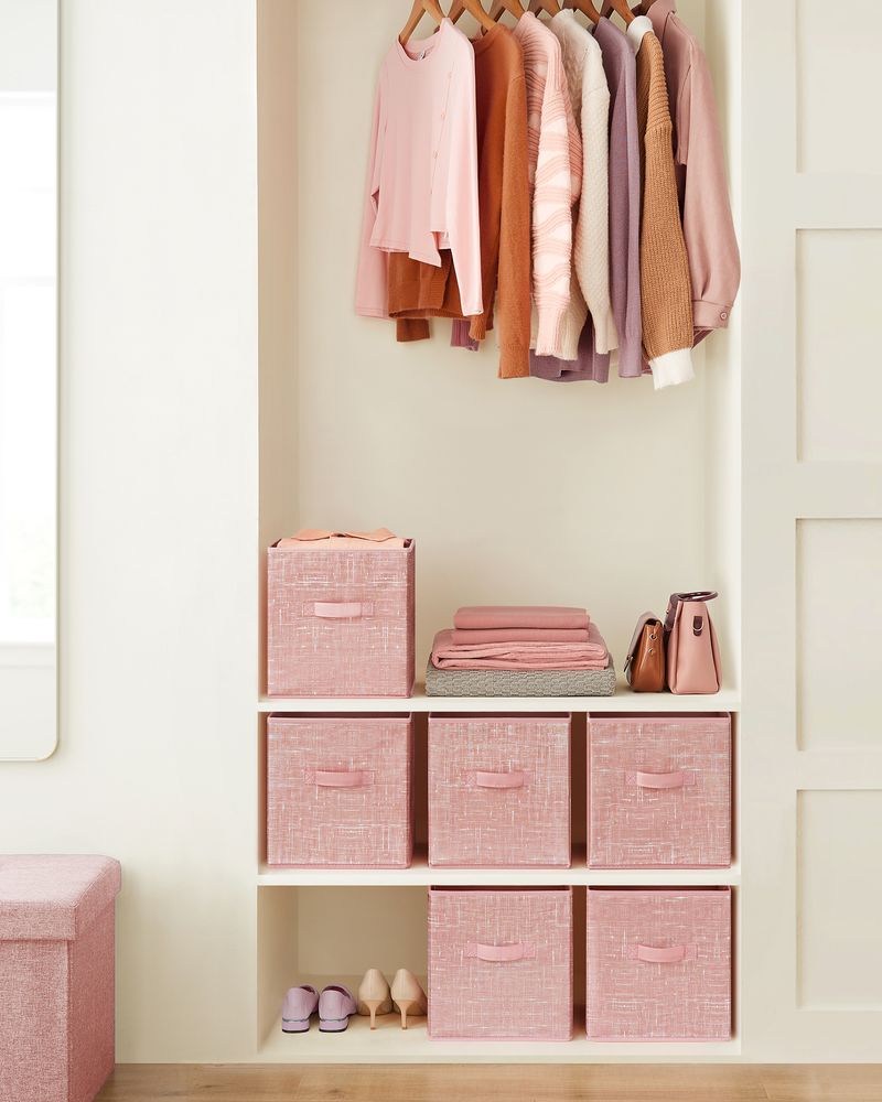 Fabric Storage Cubes | Set of 6 Foldable Storage Bins